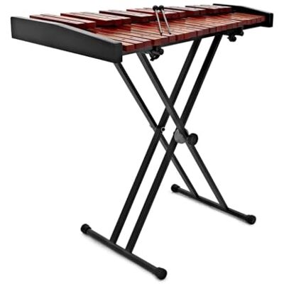 gear4music Xilófono de 3 Octavas Para escuelas y orquestas, 37 láminas de caoba hechas a mano, tono brillante, incluye funda, soporte y baquetas gear4music Xilófono de 3 Octavas Para escuelas y orquestas, 37 láminas de caoba hechas a mano, tono brillante, incluye funda, soporte y baquetas