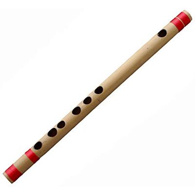 Royal Kurta Principiantes/profesionales flautas transversales de bambú indio bansuri (B TONO) instrumentos musicales de viento 25 cm Royal Kurta Principiantes/profesionales flautas transversales de bambú indio bansuri (B TONO) instrumentos musicales de viento 25 cm