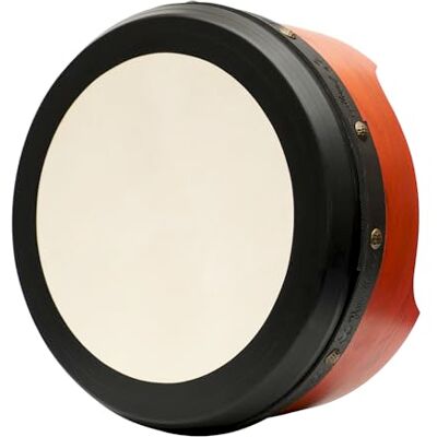 Muzikkon Bodhran irlandés celta de alta calidad de 35,5 x 15,2 cm con sistema Easy Tune, barra en T profunda y acabado rojo sellado Muzikkon Bodhran irlandés celta de alta calidad de 35,5 x 15,2 cm con sistema Easy Tune, barra en T profunda y acabado rojo sellado