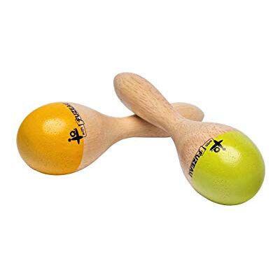 FUZEAU Maracas pintado de madera natural con modelo FUZEAU Maracas pintado de madera natural con modelo