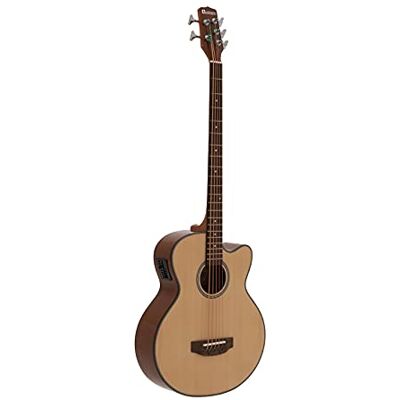 DIMAVERY Bajo acústico de 5 Cuerdas, Natural, Beige, Talla única DIMAVERY Bajo acústico de 5 Cuerdas, Natural, Beige, Talla única