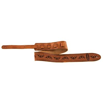 OVATION correa para guitarra de cuero Premium Signature Multi-Soundhole Wet Sand Diseño Multi-Soundhole en relieve Hecha a mano OVATION correa para guitarra de cuero Premium Signature Multi-Soundhole Wet Sand Diseño Multi-Soundhole en relieve Hecha a mano