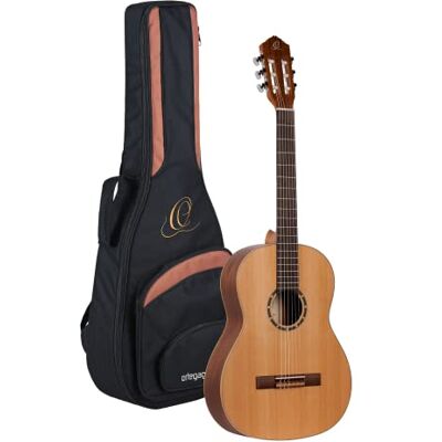 Ortega Guitars ORTEGA Guitarra Clasica Family Series 4/4 con Funda Slim Neck NT Cedro natural, Ortega Guitars ORTEGA Guitarra Clasica Family Series 4/4 con Funda Slim Neck NT Cedro natural,