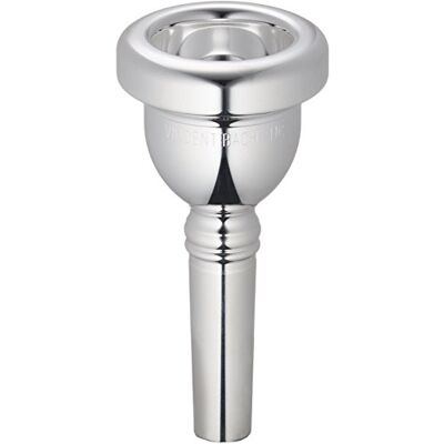 Vincent Bach Boquilla de trombón tenor de vástago pequeño con borde dorado, cuerpo chapado en plata, copa mediana poco profunda 7C Vincent Bach Boquilla de trombón tenor de vástago pequeño con borde dorado, cuerpo chapado en plata, copa mediana poco profunda 7C
