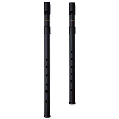 Woodi USA SMARTWOODI Juego de 2 silbatos irlandeses negro mate clave de C y D ABS Woodi USA SMARTWOODI Juego de 2 silbatos irlandeses negro mate clave de C y D ABS