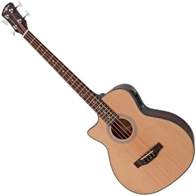gear4music AB100 Guitarra acústica para zurdos Natural Para principiantes, cuerpo de tilo ligero y cómodo, preamplificador con EQ de 3 bandas y control de presencia gear4music AB100 Guitarra acústica para zurdos Natural Para principiantes, cuerpo de tilo ligero y cómodo, preamplificador con EQ de 3 bandas y control de presencia