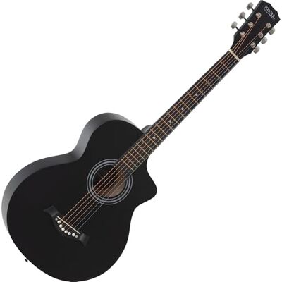 ROCKTILE WSC-4C-BK Guitarra Western Negra, General, Modelo: WSC-4C-BK Peso: 1, 38 kg, Cuerdas: 6, Orientación: Diestros, Cuerpo, Forma del cuerpo: Concert con Cutaway, Tapa: Tilo, Mástil ROCKTILE WSC-4C-BK Guitarra Western Negra, General, Modelo: WSC-4C-BK Peso: 1, 38 kg, Cuerdas: 6, Orientación: Diestros, Cuerpo, Forma del cuerpo: Concert con Cutaway, Tapa: Tilo, Mástil