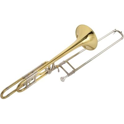 CRJUS Cambiar Picth Trombón Bb/F Cuerpo De Tubo De Latón Trombón De Tubo Telescópico De Cobre Blanco Con Estuche Trombón Para Principiantes CRJUS Cambiar Picth Trombón Bb/F Cuerpo De Tubo De Latón Trombón De Tubo Telescópico De Cobre Blanco Con Estuche Trombón Para Principiantes