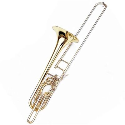 LANHESHI Principiantes trombón Trombón Bajo Plano Profesional B Instrumento De Doble Pistón Con Afinación D/Bb/F/Eb/G/D Trombón De Afinación LANHESHI Principiantes trombón Trombón Bajo Plano Profesional B Instrumento De Doble Pistón Con Afinación D/Bb/F/Eb/G/D Trombón De Afinación