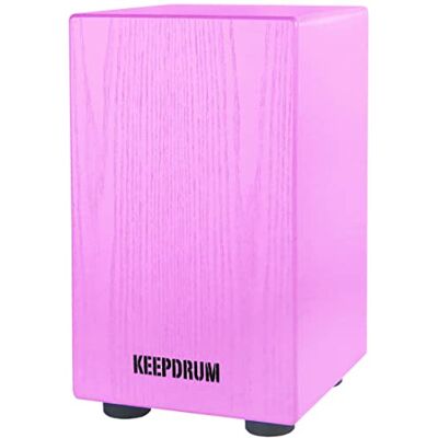 keepdrum DC1M PK Cajon Taburete de tambor para niños Muebles para niños, Rosa keepdrum DC1M PK Cajon Taburete de tambor para niños Muebles para niños, Rosa