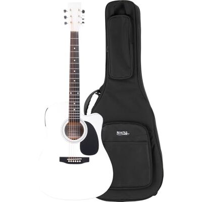 Classic Cantabile WS-10WH-CE Westerngitarra Set con Funda Gigbag, 6 cuerdas Estilo Dreadnought con cutaway, 20 trastes, Cejuelas: alpaca, Tapa, fondo, aros: tilo laminado, Diapasón, puente: arce, 5 cm Classic Cantabile WS-10WH-CE Westerngitarra Set con Funda Gigbag, 6 cuerdas Estilo Dreadnought con cutaway, 20 trastes, Cejuelas: alpaca, Tapa, fondo, aros: tilo laminado, Diapasón, puente: arce, 5 cm