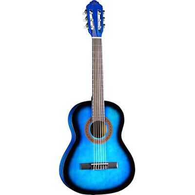 EKO GUITARS CS-5 Blue Burst, Guitarra Clásica Serie Studio 3/4, Tapa en Agathis, Aros y Fondo en Tilo Laminado, Mástil en Caoba, Diapasón en Abedul, Color Blue Burst EKO GUITARS CS-5 Blue Burst, Guitarra Clásica Serie Studio 3/4, Tapa en Agathis, Aros y Fondo en Tilo Laminado, Mástil en Caoba, Diapasón en Abedul, Color Blue Burst