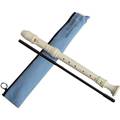 Flauta Dulce Soprano Grabador Alemán De Material De Resina ABS, Grabadora De Agudos con Bolsa De Almacenamiento, Flauta Dulce Barroca De 8 Orificios Y 3 Segmentos, para Estudiantes De Musica Flauta Dulce Soprano Grabador Alemán De Material De Resina ABS, Grabadora De Agudos con Bolsa De Almacenamiento, Flauta Dulce Barroca De 8 Orificios Y 3 Segmentos, para Estudiantes De Musica