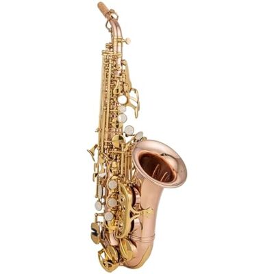 LJERFSW Saxofón De Latón Saxofón Agudo Profesional En Si Bemol Con Llave De Bronce Fosforado Y Cobre Dorado Y Accesorios(Bag B) LJERFSW Saxofón De Latón Saxofón Agudo Profesional En Si Bemol Con Llave De Bronce Fosforado Y Cobre Dorado Y Accesorios(Bag B)