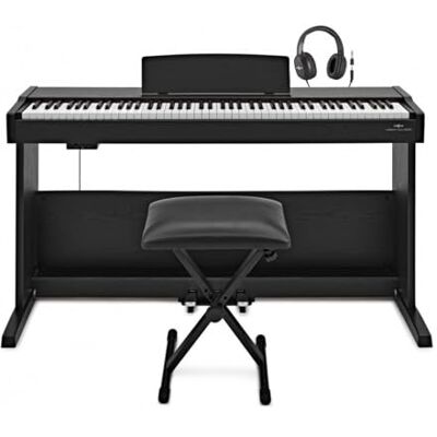 gear4music VISIONKEY-500 Piano Digital 88 Teclas USB MIDI con Taburete y Auriculares gear4music VISIONKEY-500 Piano Digital 88 Teclas USB MIDI con Taburete y Auriculares