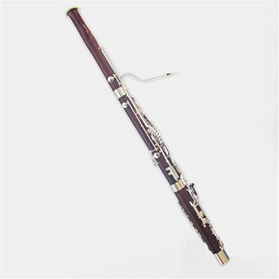 CRJUS Instrumento Oboe Bajo Con Teclas Niqueladas De Cobre Blanco, Cuerpo De Arce, Tono C De Grado De Rendimiento Fagot Para Principiantes CRJUS Instrumento Oboe Bajo Con Teclas Niqueladas De Cobre Blanco, Cuerpo De Arce, Tono C De Grado De Rendimiento Fagot Para Principiantes