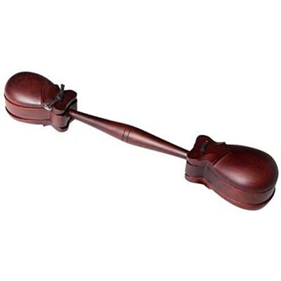 GEWA Castañuelas Castañuelas de doble mango Madera de nahar con mango individuales Modelo profesional GEWA Castañuelas Castañuelas de doble mango Madera de nahar con mango individuales Modelo profesional