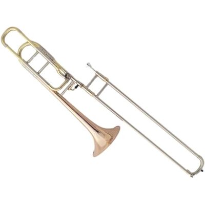 CRJUS Trombón Tenor De Cuerno De Bronce Fosforado Con Cambio De Tono, Trombón De Tubo Telescópico De Tono Bb/F Con Estuche Trombón Para Principiantes CRJUS Trombón Tenor De Cuerno De Bronce Fosforado Con Cambio De Tono, Trombón De Tubo Telescópico De Tono Bb/F Con Estuche Trombón Para Principiantes