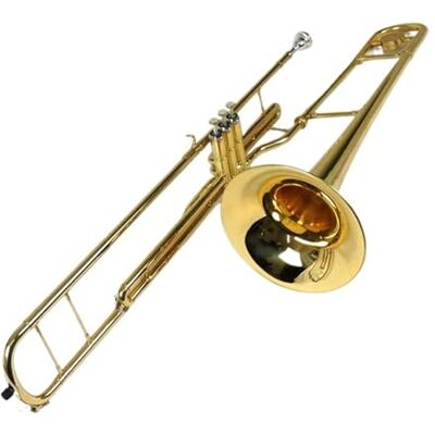 HYLQZAT Trombón Tenor Trombón De Pistón En Sib Alto Profesional Instrumento Musical Cuerpo De Latón Amarillo Acabado Lacado Con Estuche HYLQZAT Trombón Tenor Trombón De Pistón En Sib Alto Profesional Instrumento Musical Cuerpo De Latón Amarillo Acabado Lacado Con Estuche
