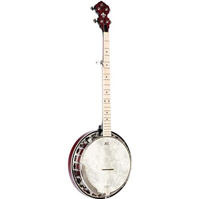 Ortega Guitars ORTEGA Falcon Series Banjo Fade Red + Gigbag, Ortega Guitars ORTEGA Falcon Series Banjo Fade Red + Gigbag,