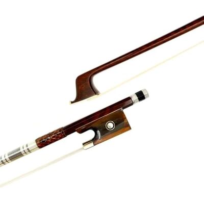 DJYUIOT Bien Equilibrado Arco Violín Arcos 1 Violín Profesional De Madera De Serpiente Con Letras 4/4(Red horn) DJYUIOT Bien Equilibrado Arco Violín Arcos 1 Violín Profesional De Madera De Serpiente Con Letras 4/4(Red horn)