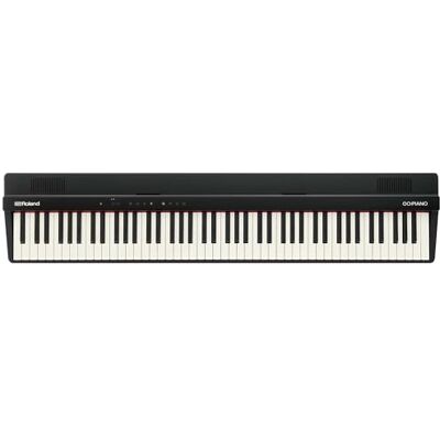 Roland GO:PIANO88 Piano digital de 88 notas portátil y básico Prestaciones prémium Diseño ligero Potentes funciones didácticas Funcionamiento a pilas Conexiones Bluetooth y MIDI Roland GO:PIANO88 Piano digital de 88 notas portátil y básico Prestaciones prémium Diseño ligero Potentes funciones didácticas Funcionamiento a pilas Conexiones Bluetooth y MIDI