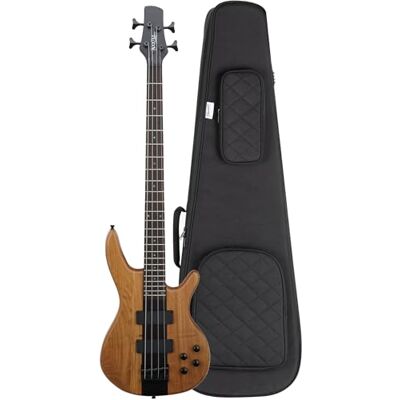 ROCKTILE Pro LB104-N LowBone Bajo Eléctrico Natural Set con Funda 4 cuerdas, Cuerpo: tilo, Mástil de arce en una pieza, Diapasón: palisandro, Incrustaciones: perloid, 24 trastes, Peso: 3 ROCKTILE Pro LB104-N LowBone Bajo Eléctrico Natural Set con Funda 4 cuerdas, Cuerpo: tilo, Mástil de arce en una pieza, Diapasón: palisandro, Incrustaciones: perloid, 24 trastes, Peso: 3
