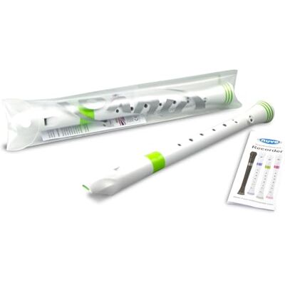 Nuvo Flauta soprano, blanco-verde, alemán Nuvo Flauta soprano, blanco-verde, alemán