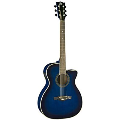 EKO - Guitarra acústica amplificada de color azul. Sunburst NXT 018 cv eq. EKO - Guitarra acústica amplificada de color azul. Sunburst NXT 018 cv eq.