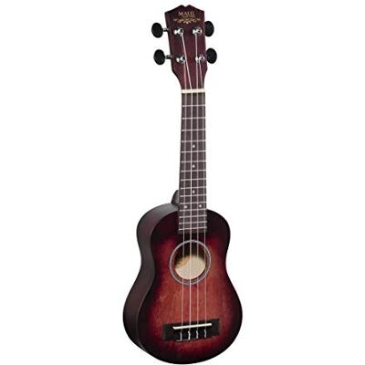 Soundsation UKULELE SOPRANO MAUI PRO MHW-RD CON CUSTODIA Soundsation UKULELE SOPRANO MAUI PRO MHW-RD CON CUSTODIA