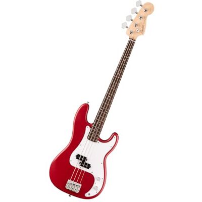 Fender Squier Debut Series Precision Bass Guitarra Bajo, Guitarra para Principiantes, con 2 Años de Garantía, Rojo Dakota Fender Squier Debut Series Precision Bass Guitarra Bajo, Guitarra para Principiantes, con 2 Años de Garantía, Rojo Dakota