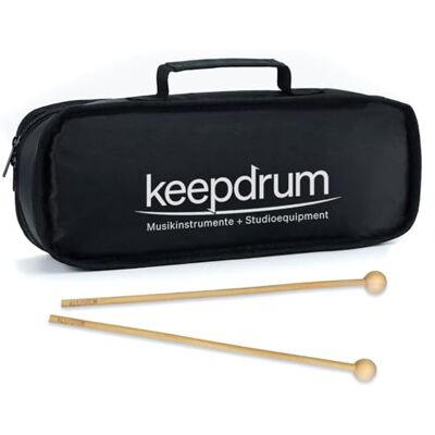 keepdrum mst04 1 Pares de baquetas + MB01 carillón funda keepdrum mst04 1 Pares de baquetas + MB01 carillón funda