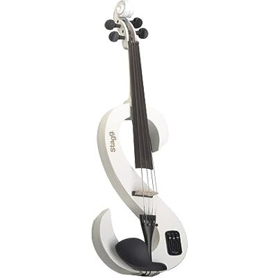 Stagg tamaño completo violín eléctrico – Blanco Stagg tamaño completo violín eléctrico – Blanco