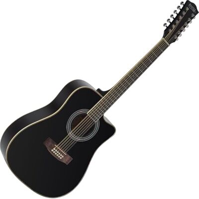 ROCKTILE WSD12-50C-BK Guitarra Western Negra, General, Modelo: WSD12-50C-BK Peso: 2, 36 kg, Número de cuerdas: 12, Orientación: Diestros, Cuerpo, Forma de cuerpo: Dreadnought con Cutaway, Tapa: Abeto ROCKTILE WSD12-50C-BK Guitarra Western Negra, General, Modelo: WSD12-50C-BK Peso: 2, 36 kg, Número de cuerdas: 12, Orientación: Diestros, Cuerpo, Forma de cuerpo: Dreadnought con Cutaway, Tapa: Abeto