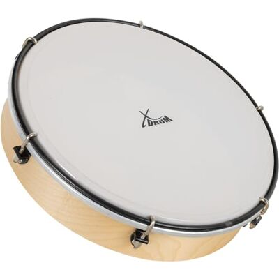 XDrum HTM-10K Pandereta De Mano De 10" Con Piel De Plástico, 4 cm) Diámetro: 10" (25, 4 cm), Piel de poliéster resistente, Marco de madera de arce, 6 tensores para afinar el tambor XDrum HTM-10K Pandereta De Mano De 10" Con Piel De Plástico, 4 cm) Diámetro: 10" (25, 4 cm), Piel de poliéster resistente, Marco de madera de arce, 6 tensores para afinar el tambor