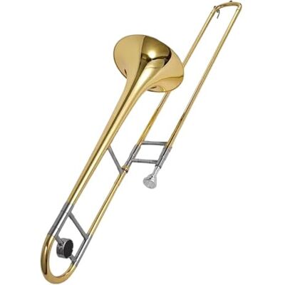DVCSDE Trombón Profesional Trombón Alto Tecla Si Bemol Instrumento De Latón Occidental Lacado En Oro(Tenor B-flat major) DVCSDE Trombón Profesional Trombón Alto Tecla Si Bemol Instrumento De Latón Occidental Lacado En Oro(Tenor B-flat major)