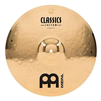 Meinl Percussion Meinl Cymbals Classics Custom Brilliant Plato Crash Medium de 16 pulgadas (40,64cm) Platillos de Batería Pareja Bronce B12, Acabado Brillante () Meinl Percussion Meinl Cymbals Classics Custom Brilliant Plato Crash Medium de 16 pulgadas (40,64cm) Platillos de Batería Pareja Bronce B12, Acabado Brillante ()