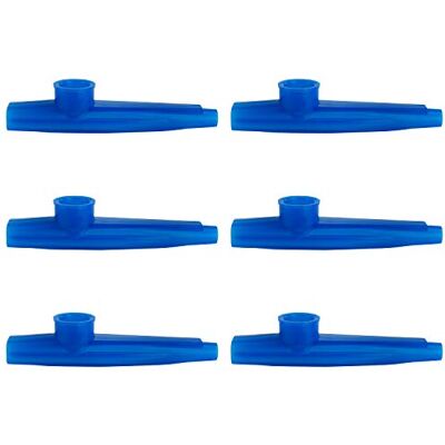 Tiger KAZ7 Kazoo Instrumento de plástico, 6 unidades, color azul Tiger KAZ7 Kazoo Instrumento de plástico, 6 unidades, color azul
