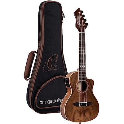 Ortega Guitars Ukelele Concierto electroacústico Horizon Series pala invertida Gig Bag funda incluida Nogal, Okoume () Ortega Guitars Ukelele Concierto electroacústico Horizon Series pala invertida Gig Bag funda incluida Nogal, Okoume ()