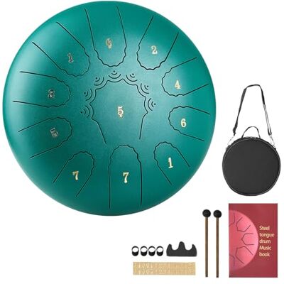 VEVOR Tambor de Mano Tambor Handpan en Menor con Mazos, Instrumento de Percusión con Bolsa de Transporte para Yoga, Meditación, Educación Musical de Principiantes, Dorado (254 mm) VEVOR Tambor de Mano Tambor Handpan en Menor con Mazos, Instrumento de Percusión con Bolsa de Transporte para Yoga, Meditación, Educación Musical de Principiantes, Dorado (254 mm)