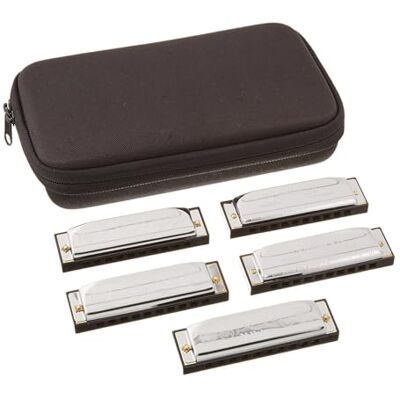 Hohner Special 20 Juego de armónicas con estuche C-7 en claves de Sol, La, Do, Re, Mi Hohner Special 20 Juego de armónicas con estuche C-7 en claves de Sol, La, Do, Re, Mi