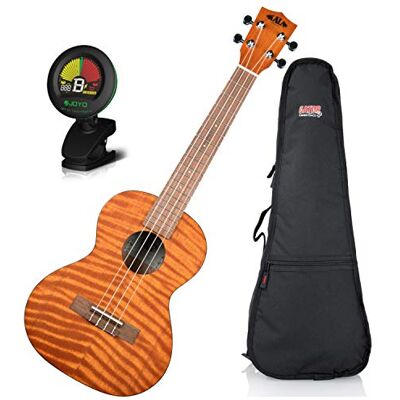 Kala KA-TEM – Ukelele Exotic Caoba Tenor W/bolsa de transporte acolchada), y el sintonizador Kala KA-TEM – Ukelele Exotic Caoba Tenor W/bolsa de transporte acolchada), y el sintonizador