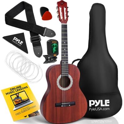 Pyle Kit de Guitarra Acústica para Principiantes Diestro, 3/4, Sun burst Pyle Kit de Guitarra Acústica para Principiantes Diestro, 3/4, Sun burst