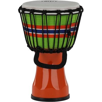 GEWA Liberty Djembé Cuerdas de afinación Diámetro: 7" (17,8 cm) Altura: 12,5" (31,5 cm) Número de cuerdas: 14 Color: Naranja GEWA Liberty Djembé Cuerdas de afinación Diámetro: 7" (17,8 cm) Altura: 12,5" (31,5 cm) Número de cuerdas: 14 Color: Naranja