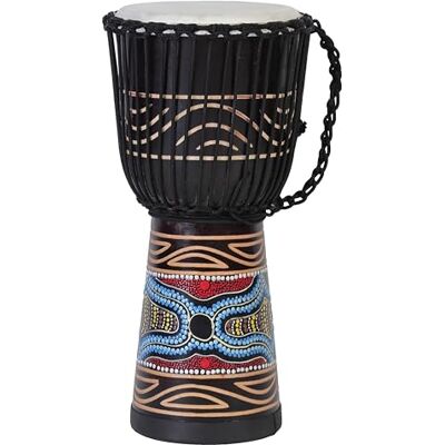Ciffre 20cm Djembe Bongo Tambor tambor para niños pequeños hechos a mano con un patrón colorido pintado (niños pequeños 2-3 años) Ciffre 20cm Djembe Bongo Tambor tambor para niños pequeños hechos a mano con un patrón colorido pintado (niños pequeños 2-3 años)
