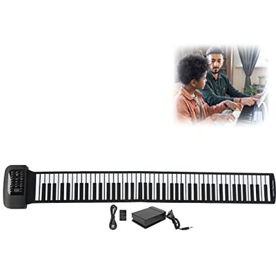 VBESTLIFE 88 Teclas Piano Enrollable Teclado de Piano eléctrico Teclados de Piano enrollados de Silicona Piano de Mano Educativo VBESTLIFE 88 Teclas Piano Enrollable Teclado de Piano eléctrico Teclados de Piano enrollados de Silicona Piano de Mano Educativo