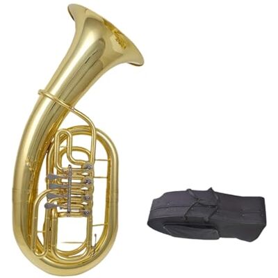 DVCSDE Eufonio Para Principiantes Bombardino Tuba Plana De Latón De Instrumento De Cuatro Teclas Adulto DVCSDE Eufonio Para Principiantes Bombardino Tuba Plana De Latón De Instrumento De Cuatro Teclas Adulto