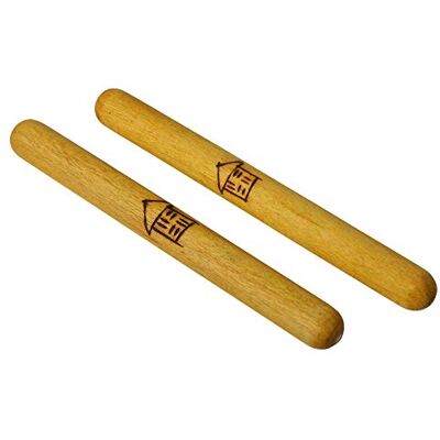 A-Star Claves de madera grandes hechas a mano 2 piezas/par 23 cm Palos de ritmo de mano, instrumento de percusión de madera A-Star Claves de madera grandes hechas a mano 2 piezas/par 23 cm Palos de ritmo de mano, instrumento de percusión de madera