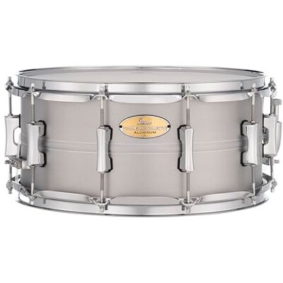 Pearl Primal Snare Collective Tambor de aluminio de 14 x 6.5 pulgadas con carcasa de cuentas de 1 mm, acabado cepillado, aros de triple brida de 2.3 mm, lengüetas de doble tensión y colador de lujo. Pearl Primal Snare Collective Tambor de aluminio de 14 x 6.5 pulgadas con carcasa de cuentas de 1 mm, acabado cepillado, aros de triple brida de 2.3 mm, lengüetas de doble tensión y colador de lujo.