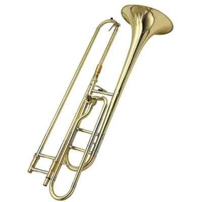 CRJUS Instrumento Musical De Latón Trombón Tenor Tono Bb/F Trombón Lacado En Oro Amarillo Con Estuche Trombón Para Principiantes CRJUS Instrumento Musical De Latón Trombón Tenor Tono Bb/F Trombón Lacado En Oro Amarillo Con Estuche Trombón Para Principiantes